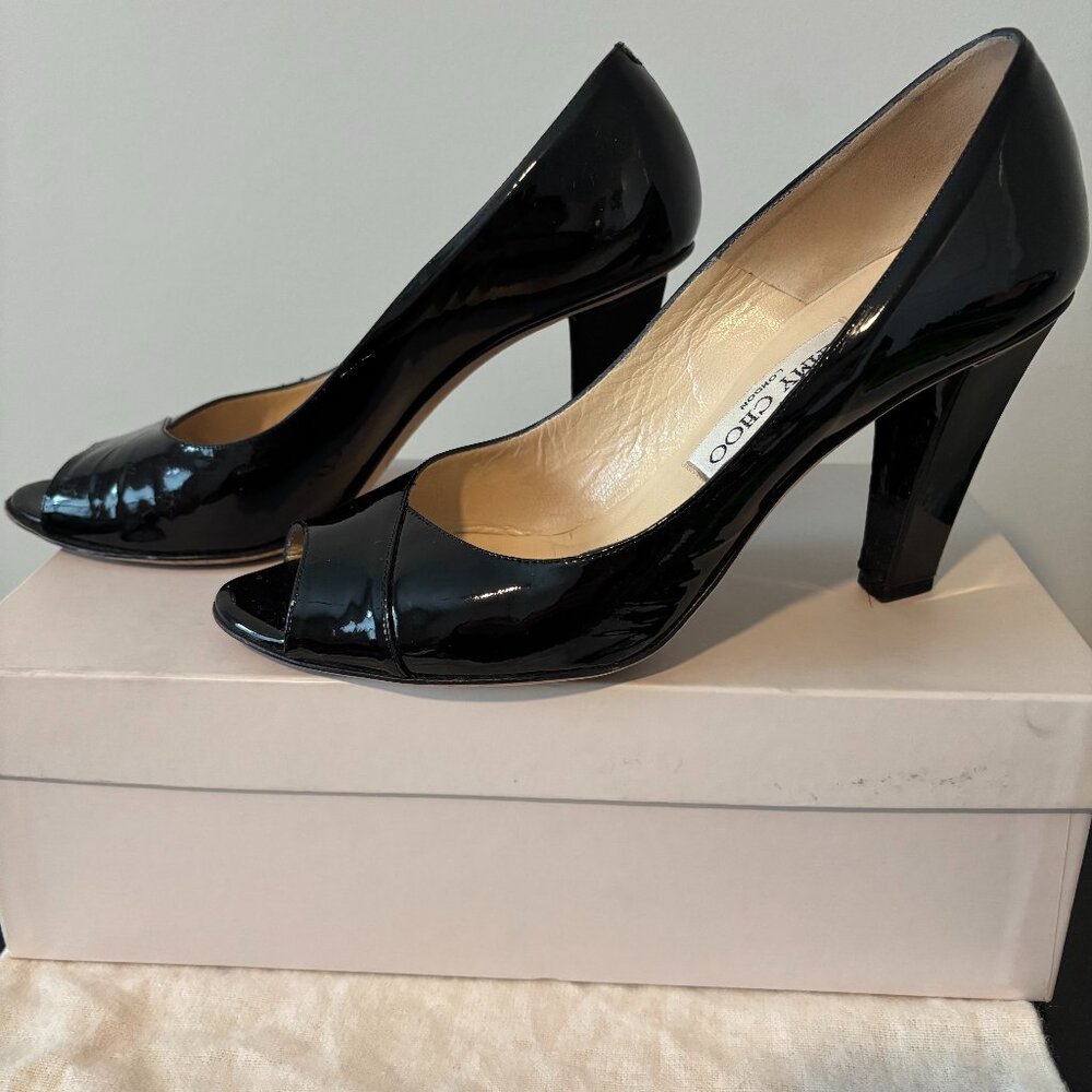 Jimmy Choo Black Patent Heels